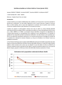Synthèse actualisée sur le Butor étoilé en France – UMS PatriNat OFB – CNRS – MNHN